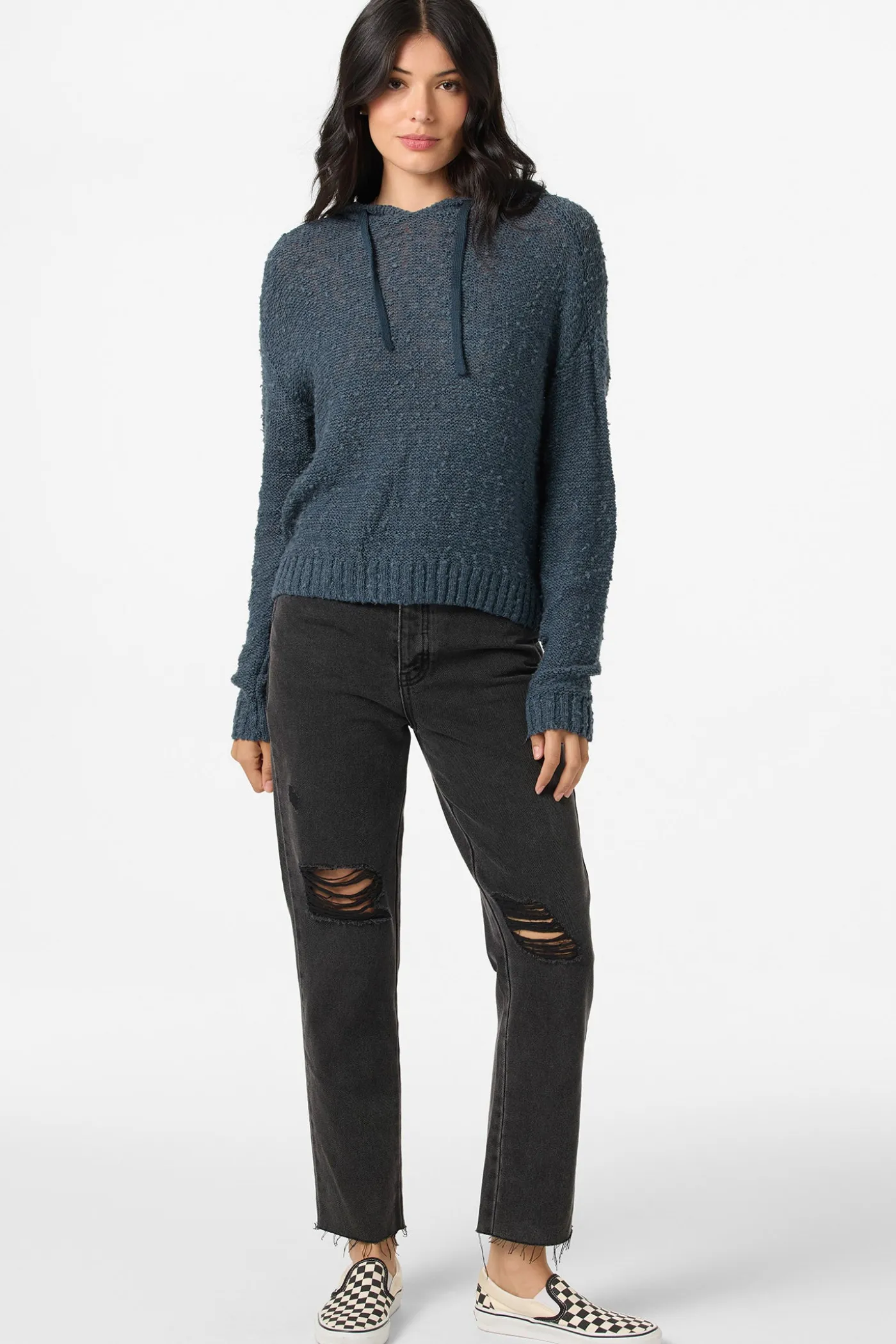 Jayne Solid Long Sleeve Sweater