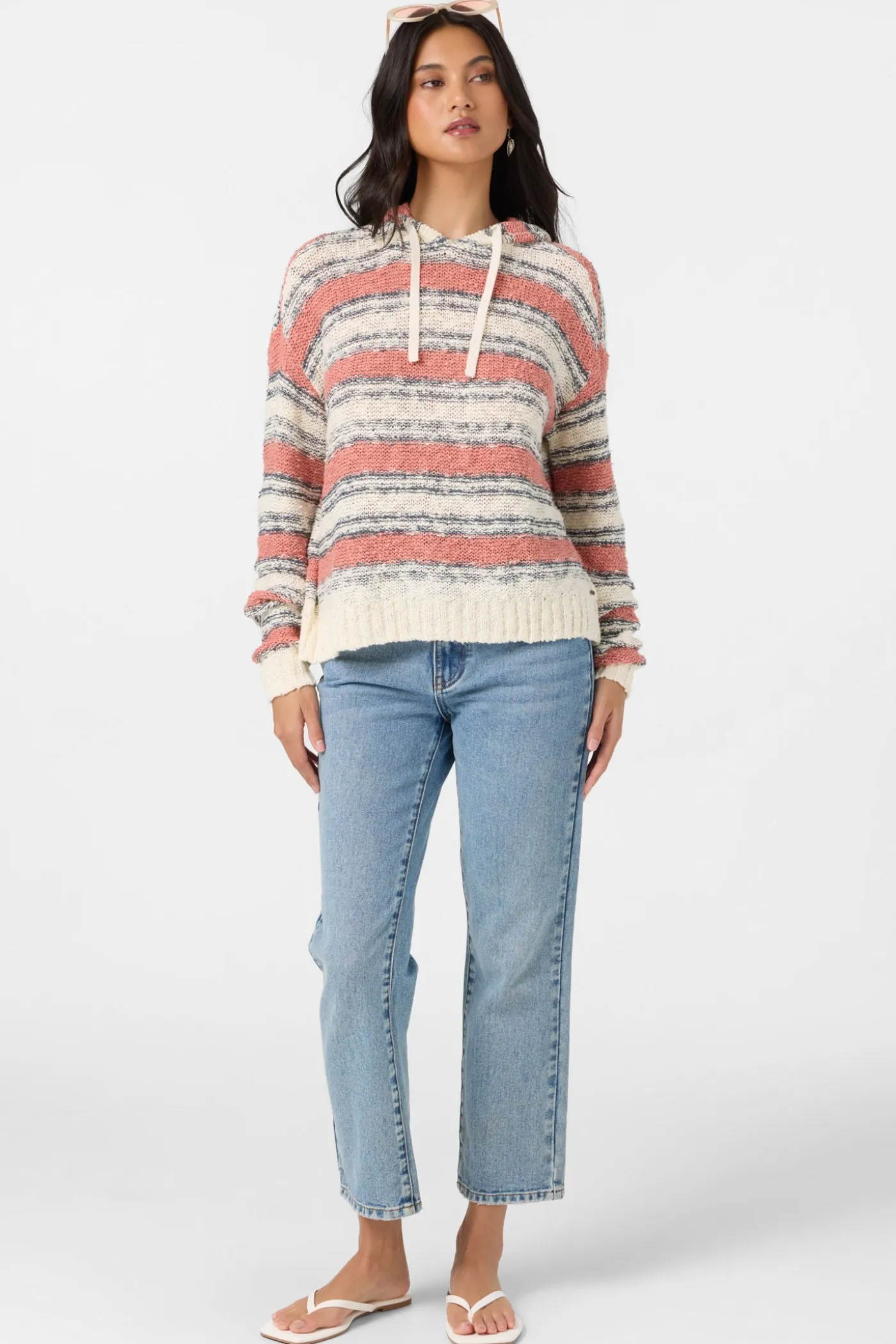 Jayne Stripe Long Sleeve Sweater