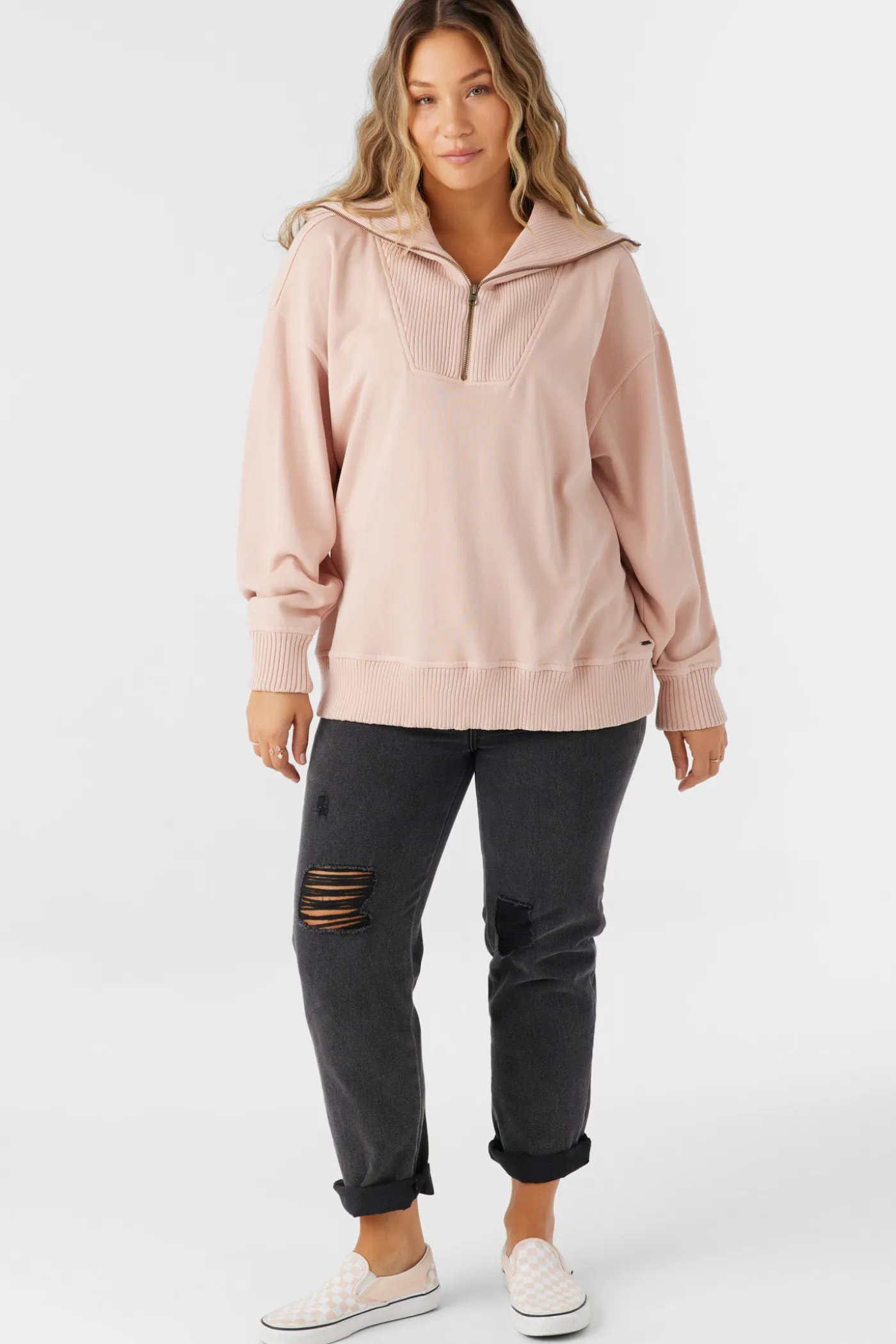 Karma French Terry Half Zip Pullover