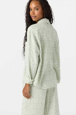 Leni Relaxed Geo Long Sleeve Top