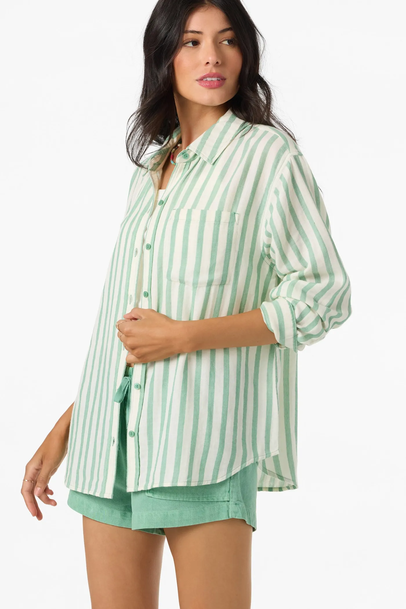 Leni Stripe Relaxed Long Sleeve Top
