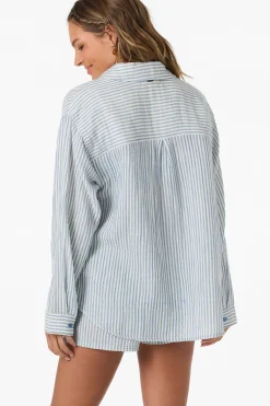 Leni Stripe Relaxed Long Sleeve Top
