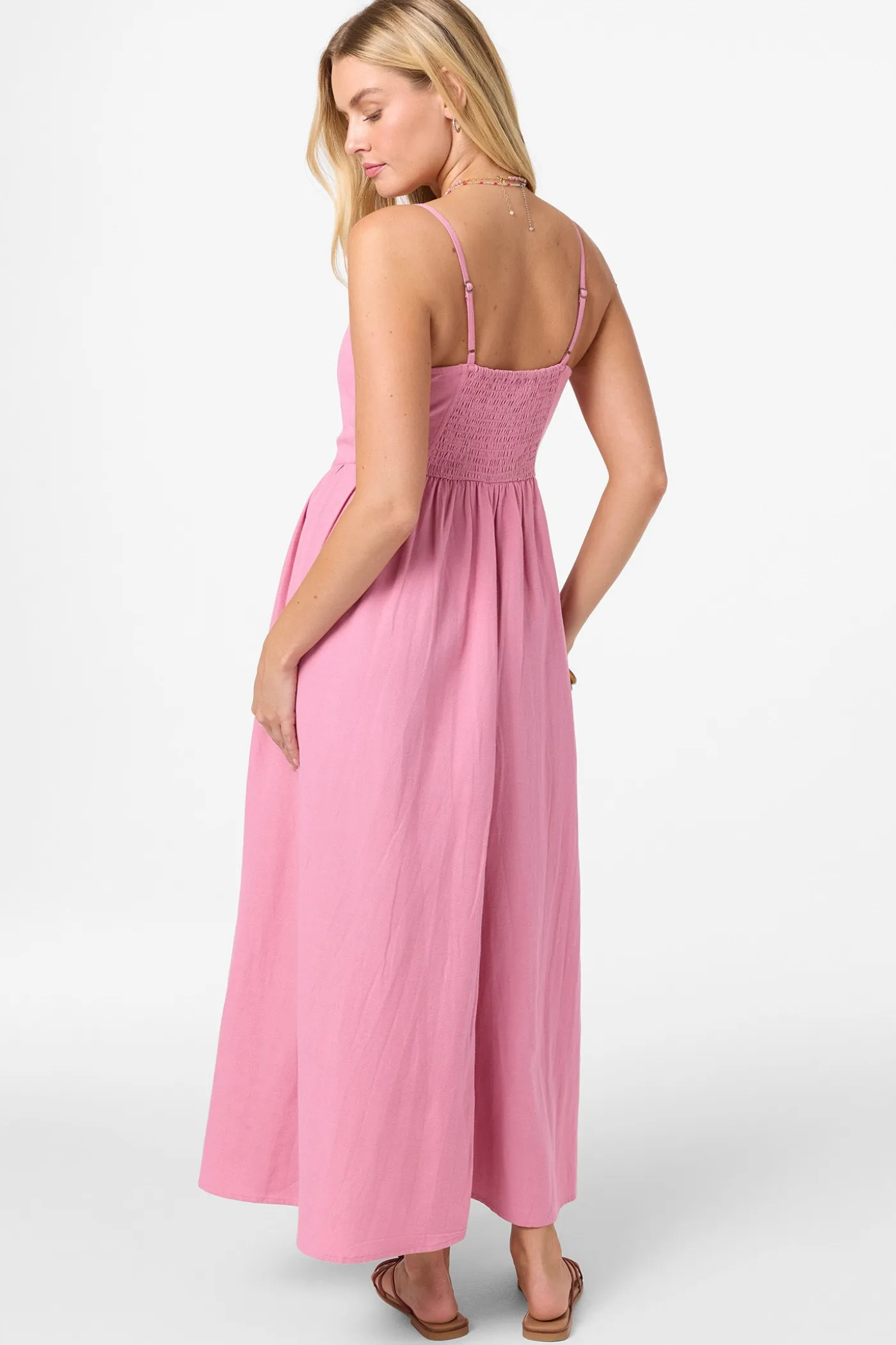 Linden Solid Dress Midi Dress