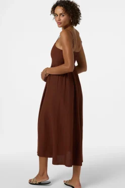 Linden Solid Midi Dress