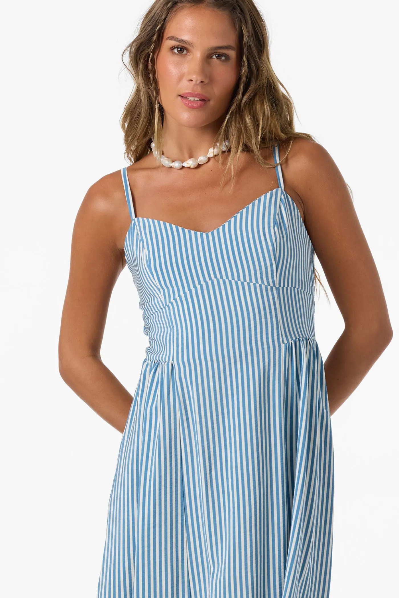Linden Stripe Midi Dress