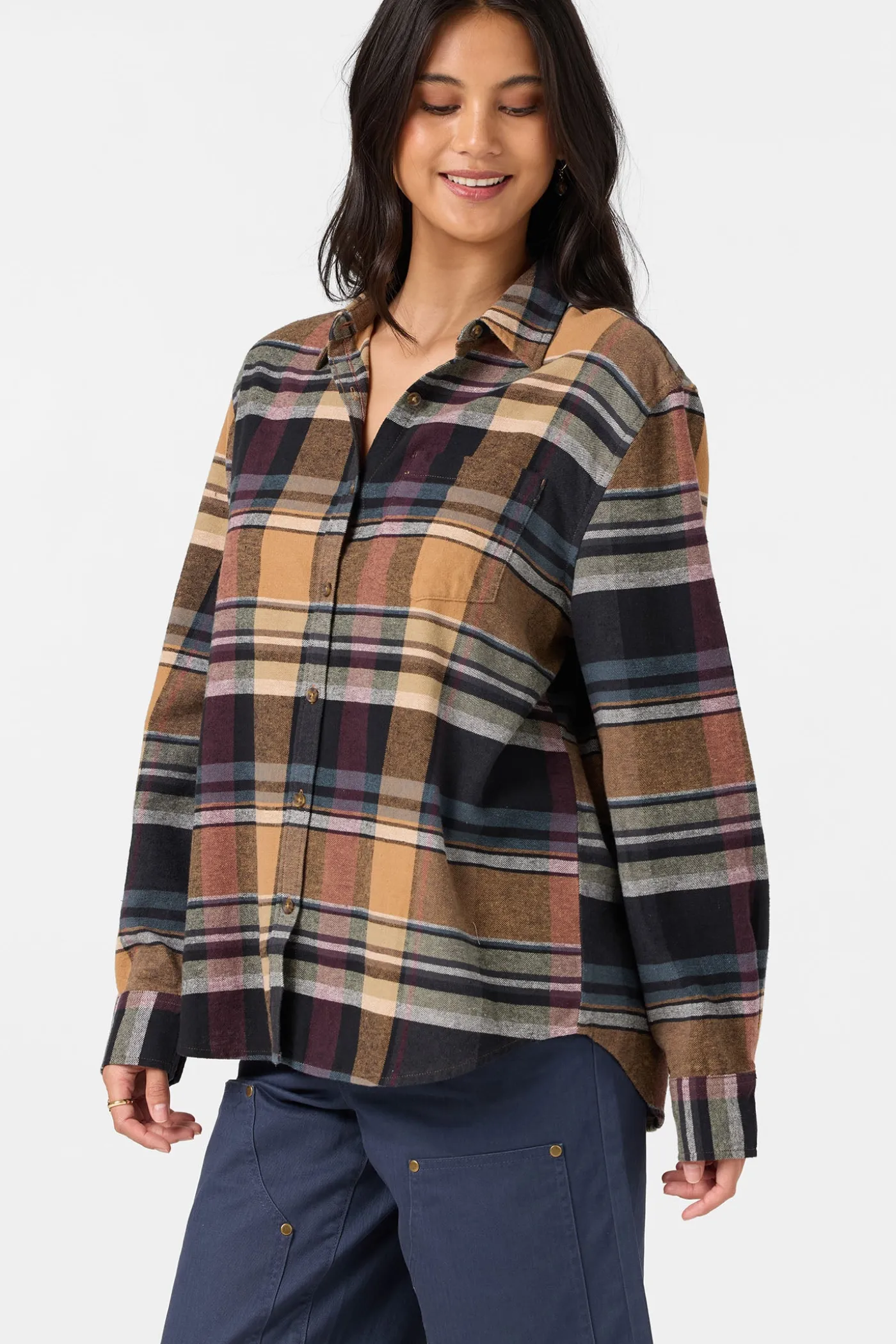 Logan Flannel Long Sleeve Top