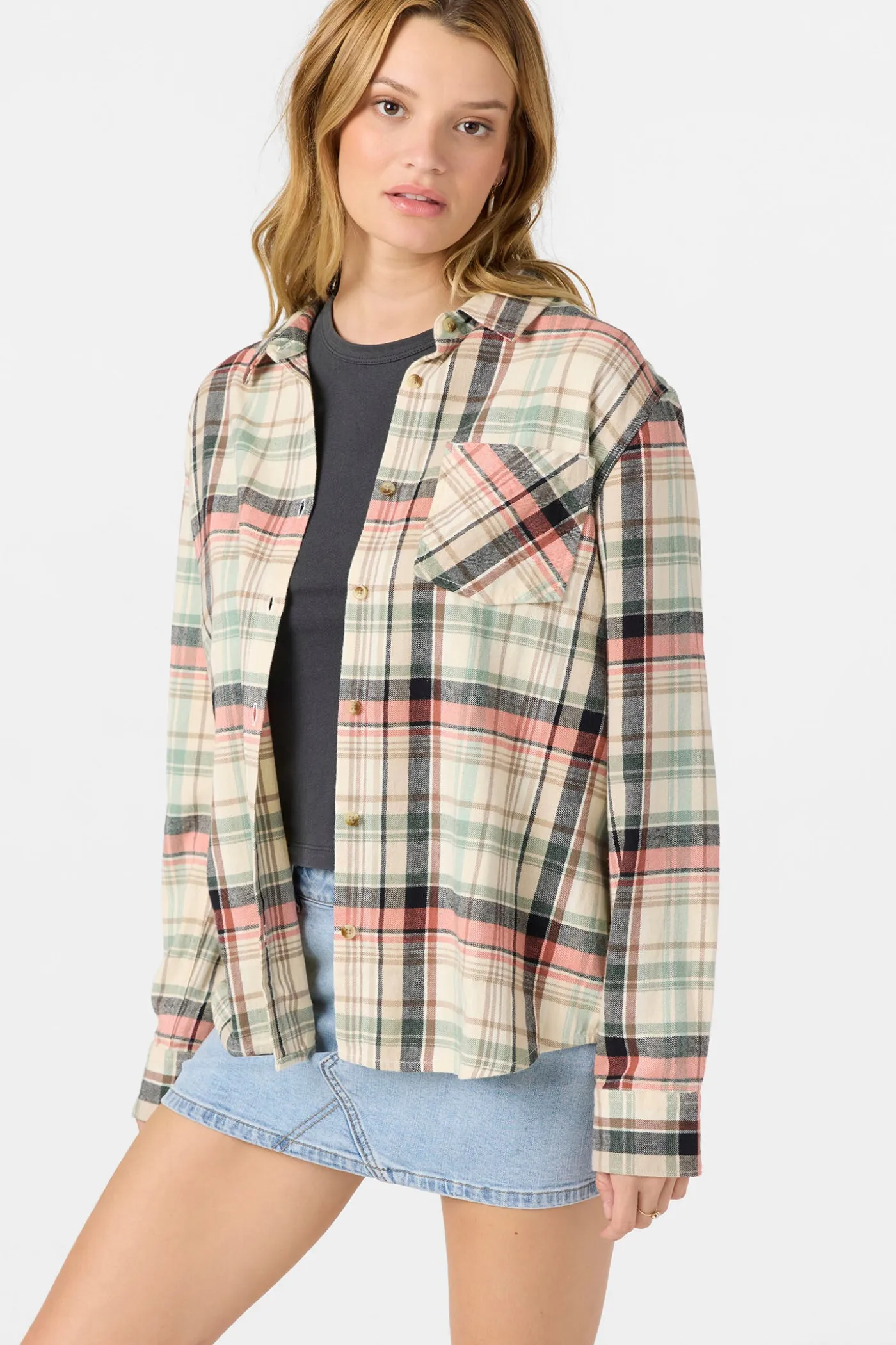 Logan Flannel Long Sleeve Top