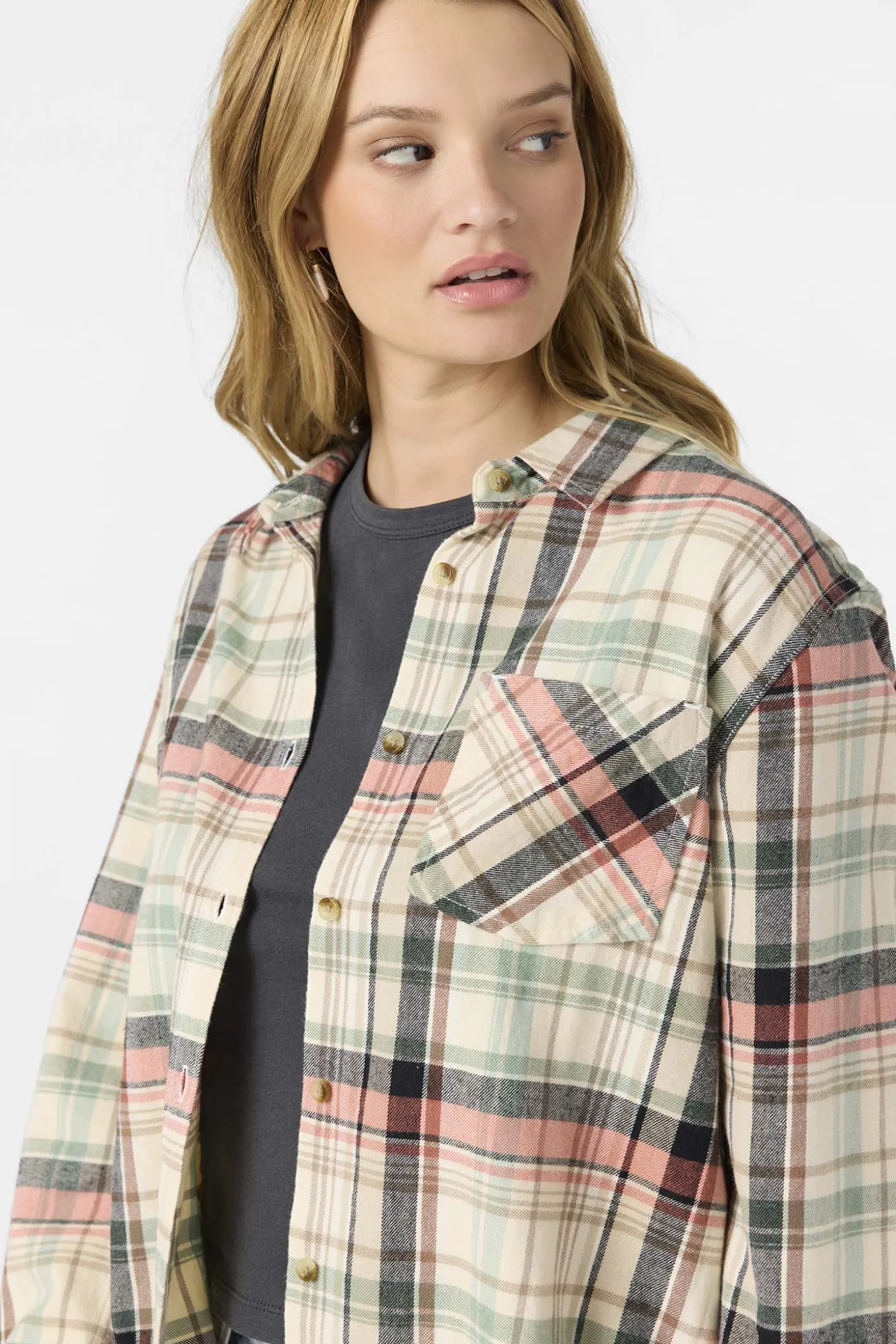 Logan Flannel Long Sleeve Top