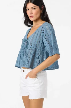 Loni Eyelet Top