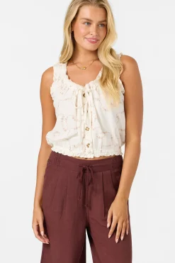 Louise Swirl Stitch Tank