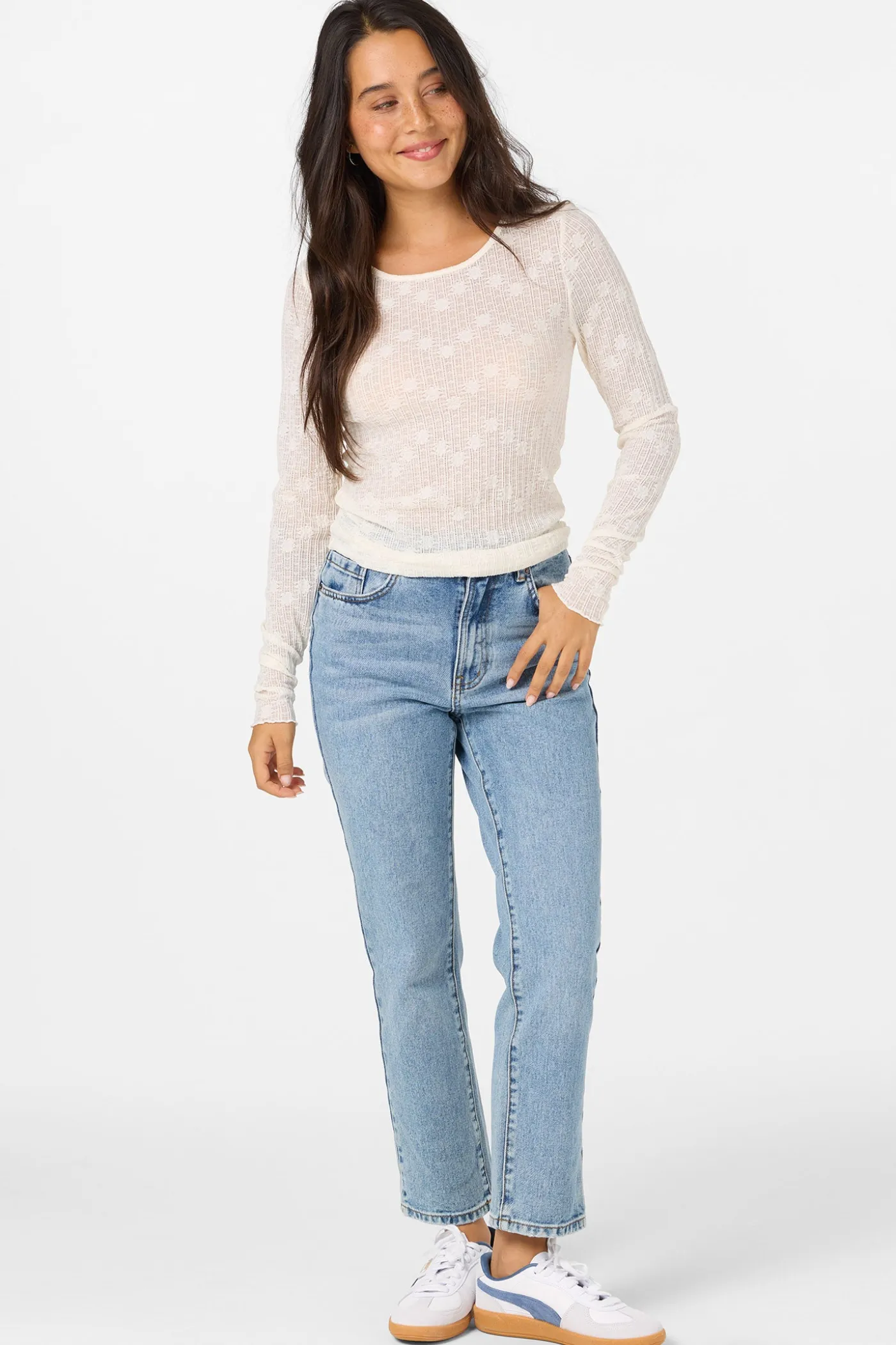 Marliz Lace Long Sleeve Top