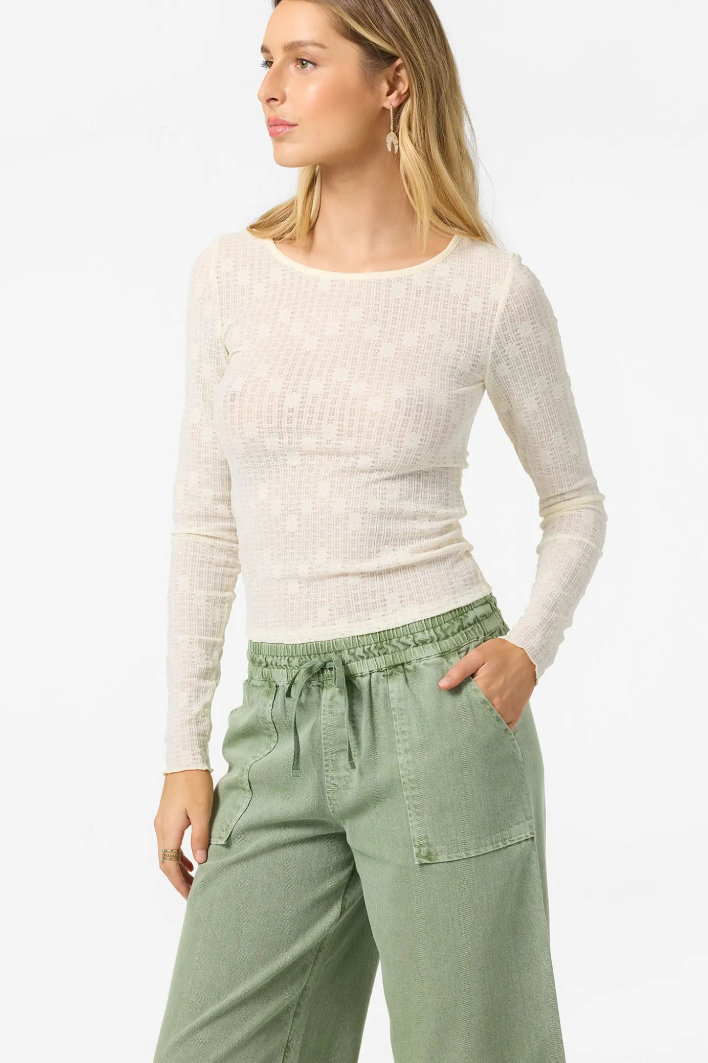 Marliz Lace Long Sleeve Top