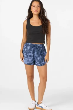 Millie Tropical Scene Beach Shorts