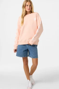 Mini Hibis Oversized Crew Neck Fleece