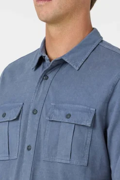 O'Riginals Long Sleeve Button Front Knit Shirt