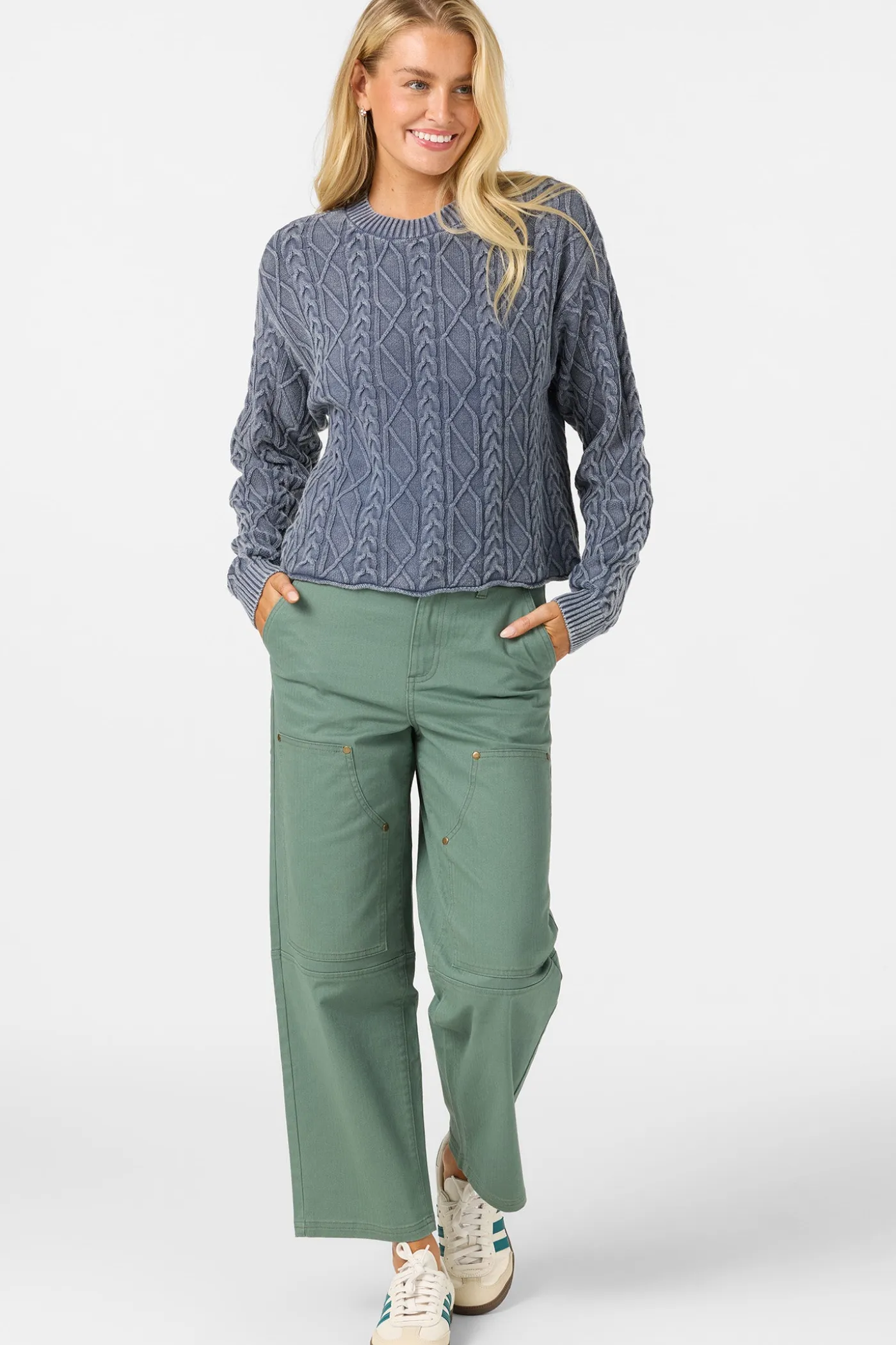 O'Riginals Misha Cable Knit Long Sleeve Sweater