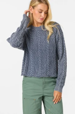 O'Riginals Misha Cable Knit Long Sleeve Sweater