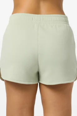 Petal Scallop Fleece Lounge Shorts