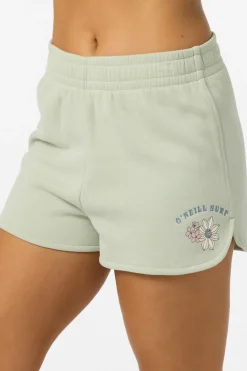 Petal Scallop Fleece Lounge Shorts
