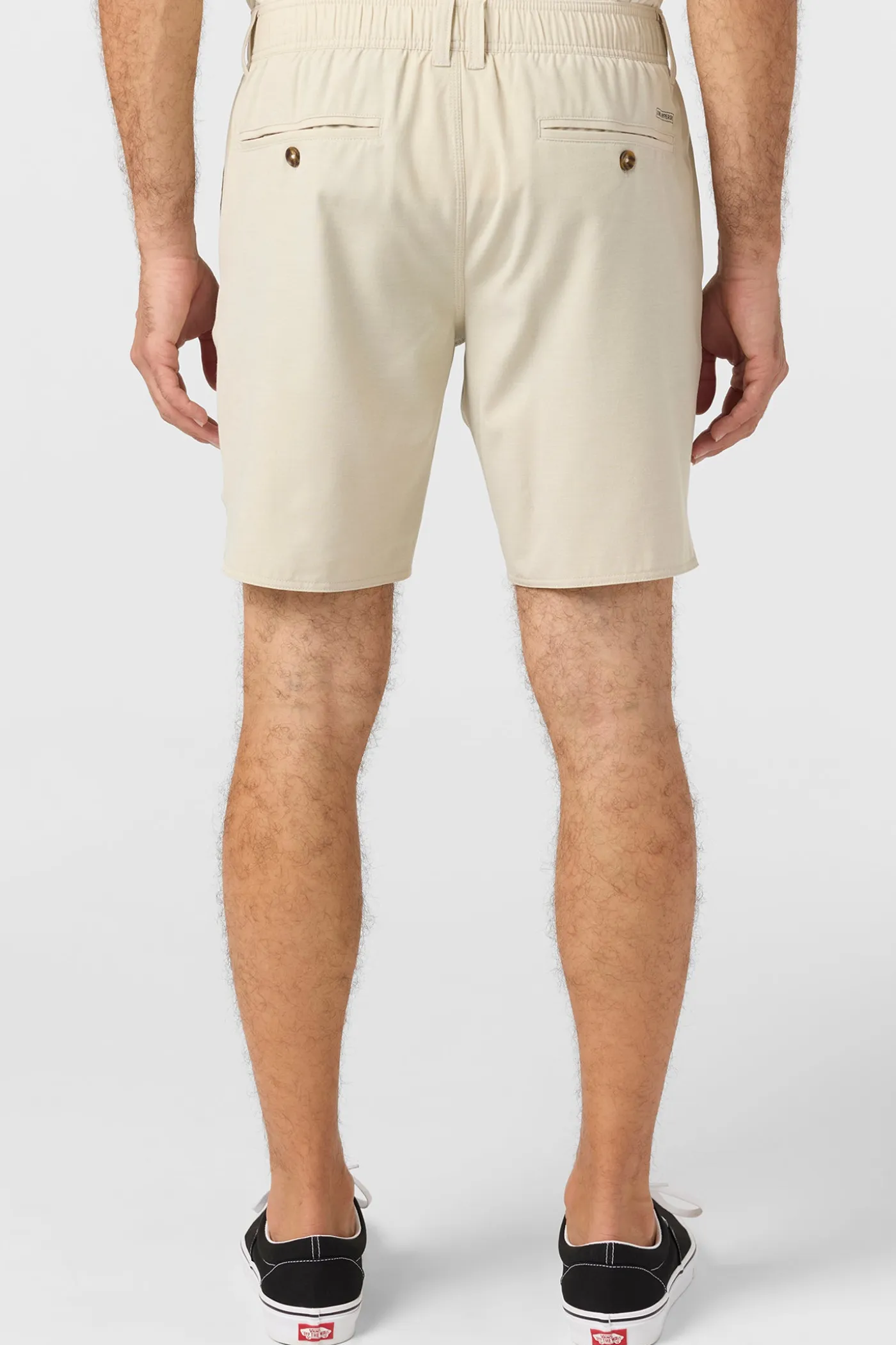 Reserve Light Check Scallop Elastic Waist 18" Hybrid Shorts