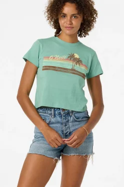 Retro Stripe Fitted Tee