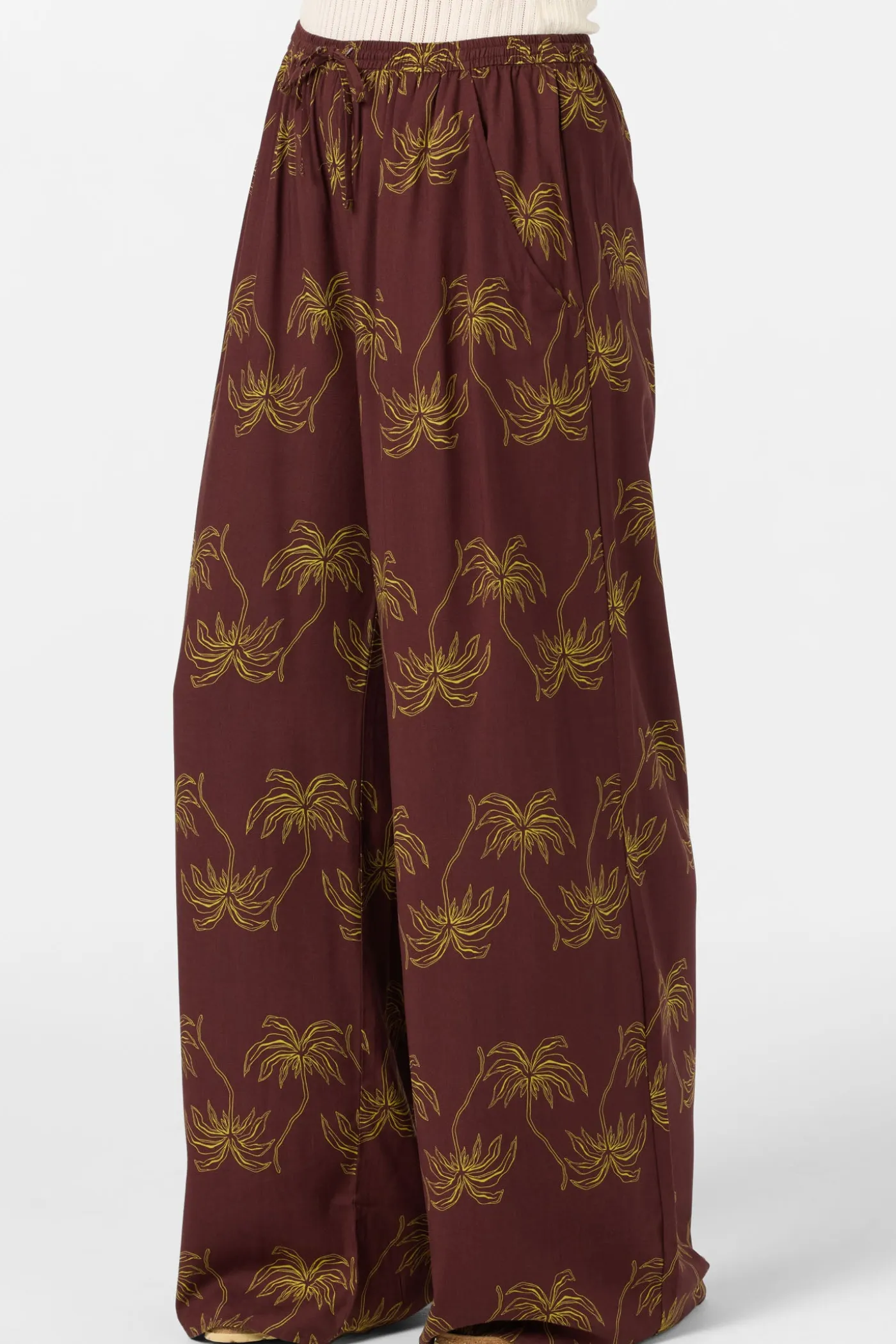 Rosalie Palm Stripe Pants