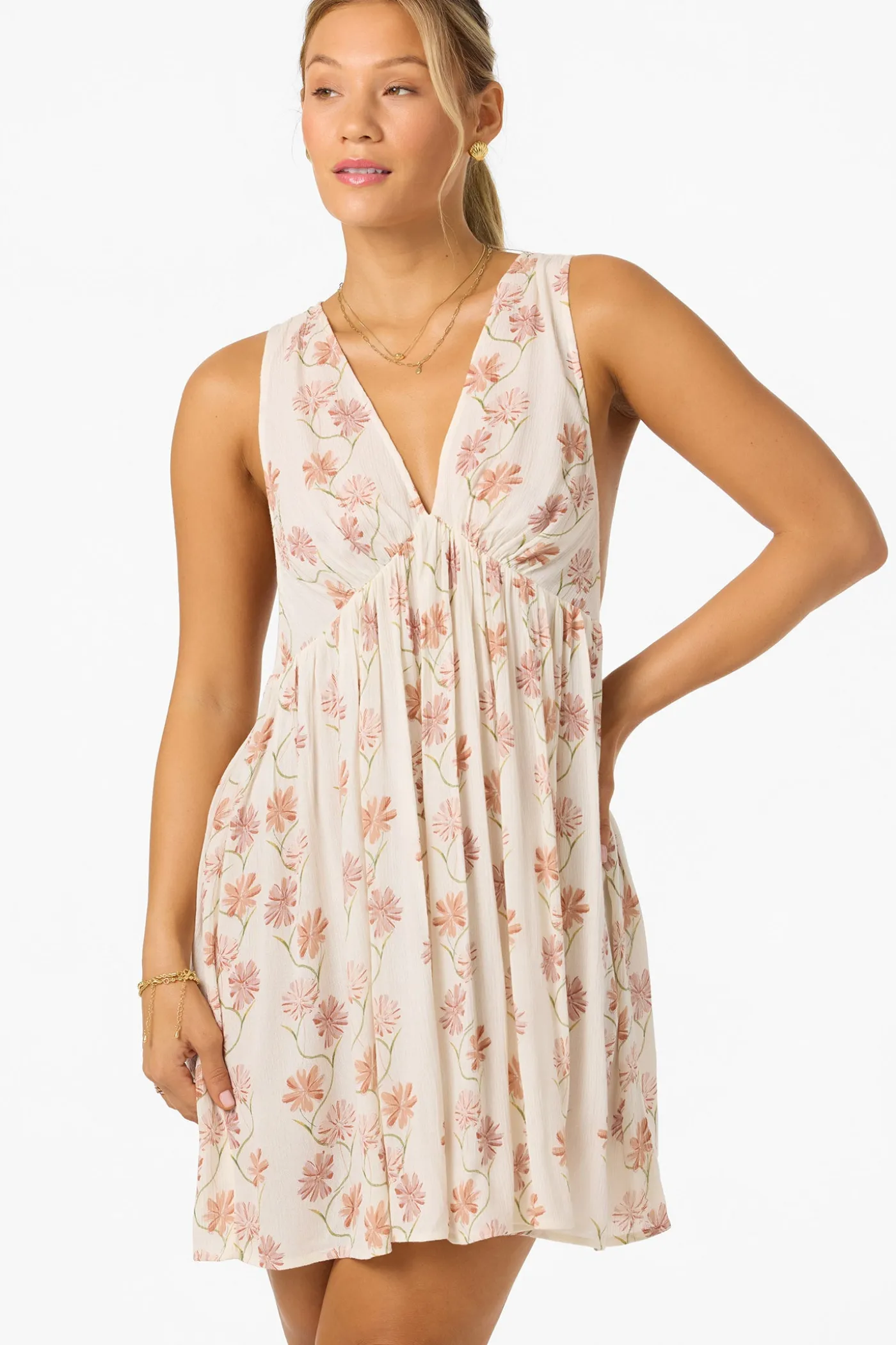 Saltwater Essentials Teddy Printed Mini Cover-Up Dress