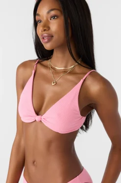 Saltwater Solids Rib Pismo Bralette Top