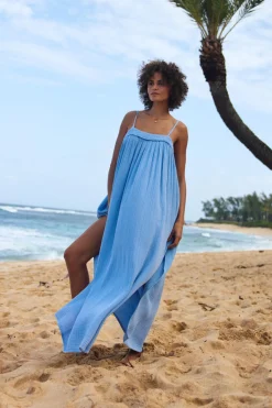 Saltwater Solids Sai Maxi Cover-Up Dress