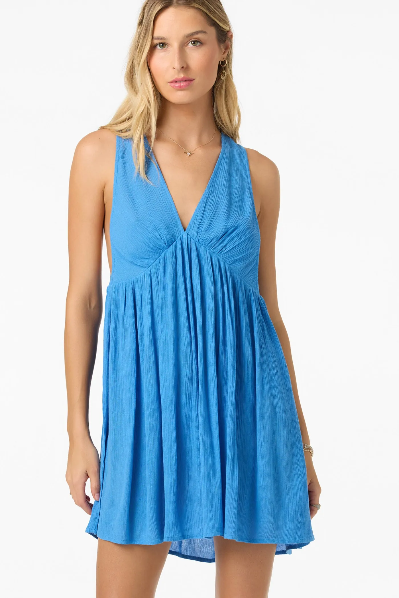 Saltwater Solids Teddy Mini Cover-Up Dress