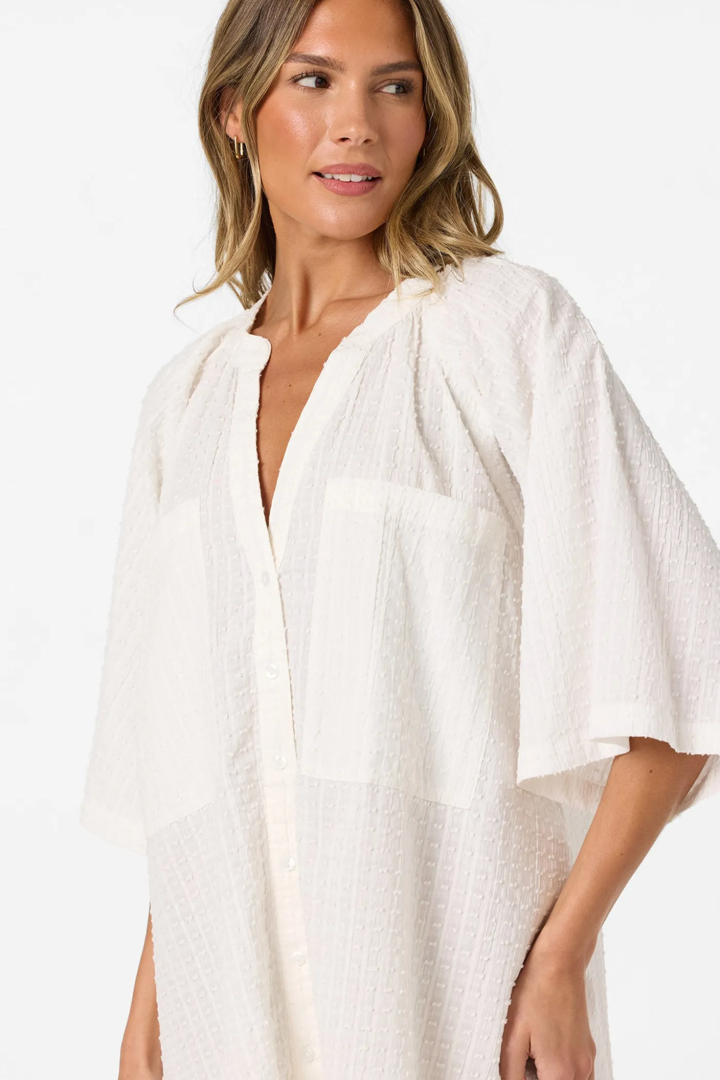 Shay Cover-Up Shirt Dress