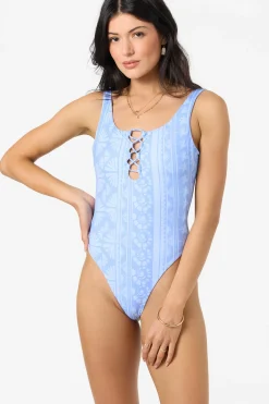 Surf Abstract Hillrose One-Piece