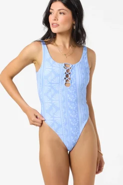 Surf Abstract Hillrose One-Piece
