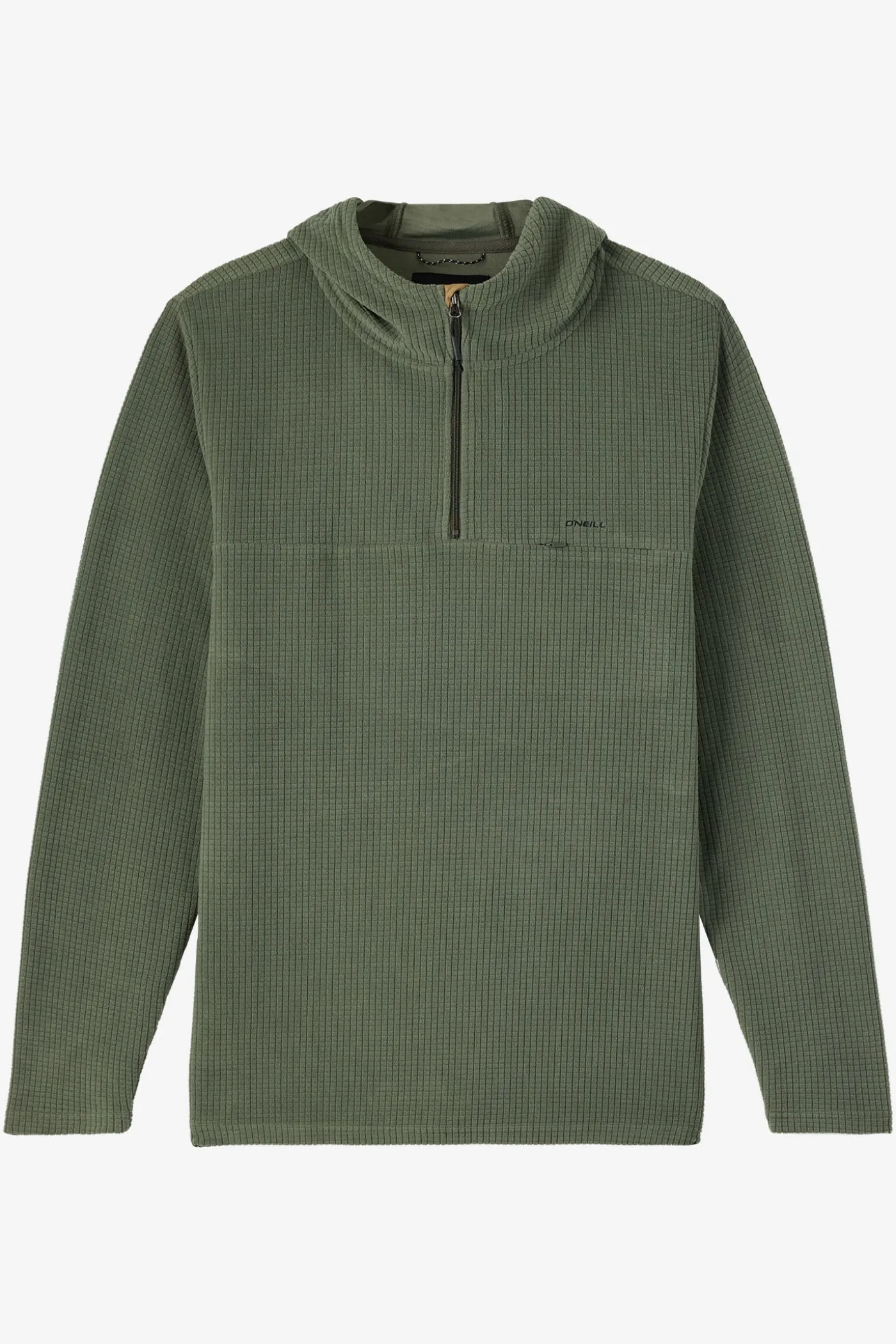 TRVLR Hooded Quarter Zip Long Sleeve Pullover
