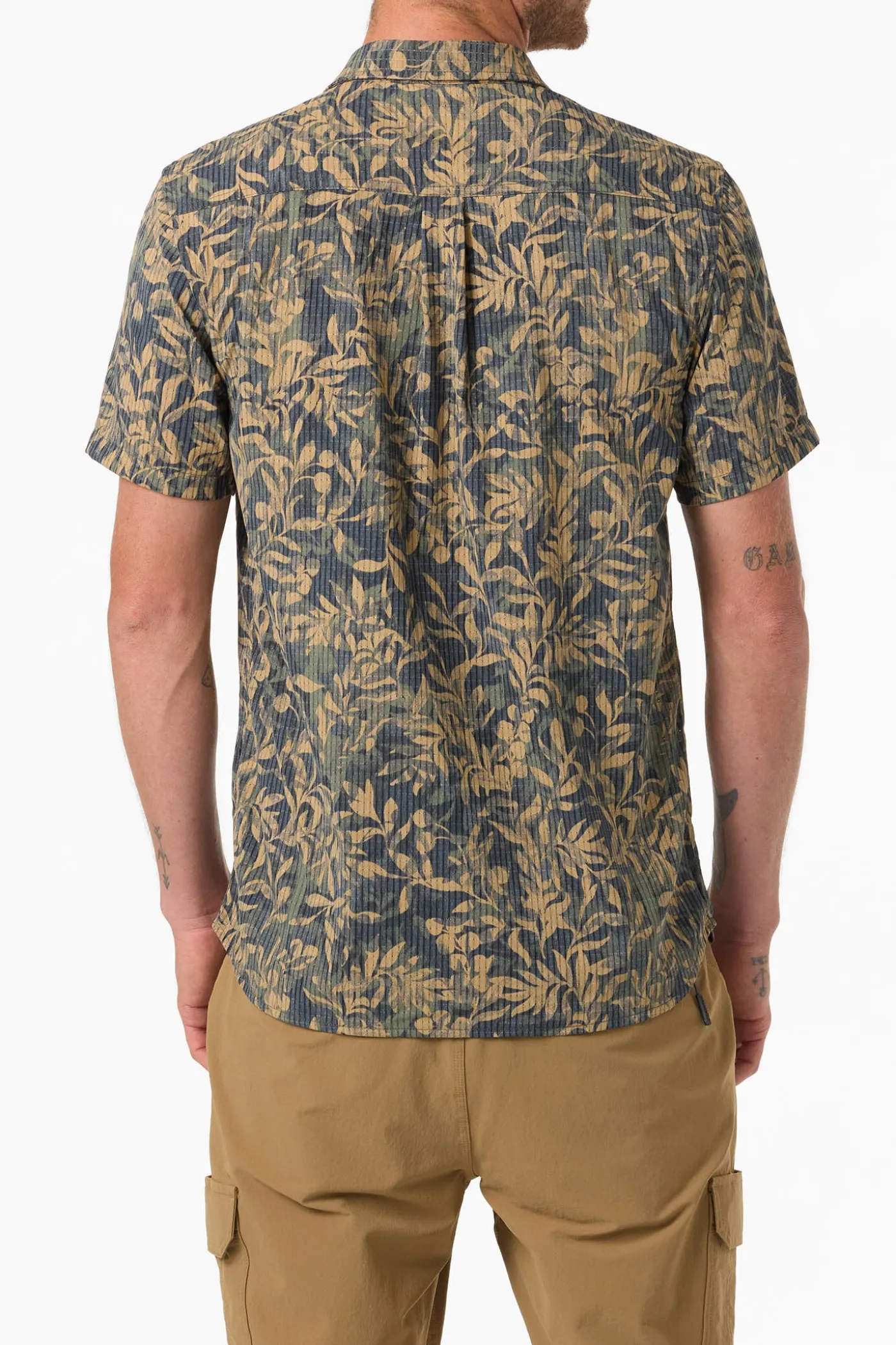TRVLR Perforated Printed Standard Fit Shirt