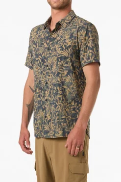 TRVLR Perforated Printed Standard Fit Shirt