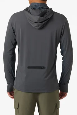 TRVLR UPF Elevated Hooded Long Sleeve Pullover