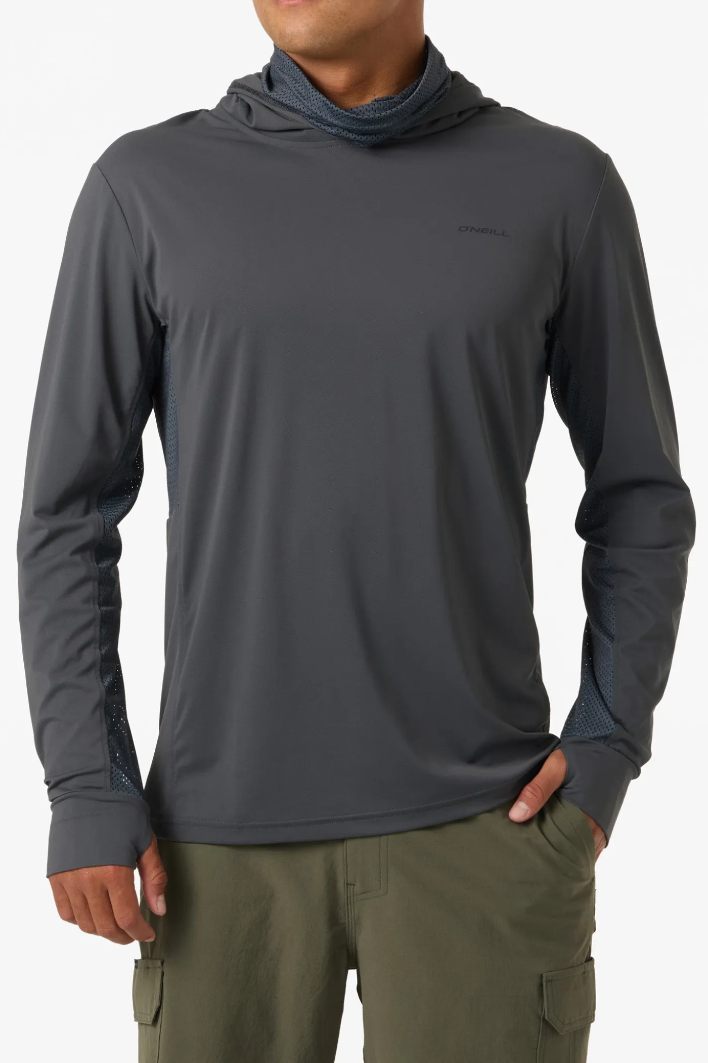 TRVLR UPF Elevated Hooded Long Sleeve Pullover