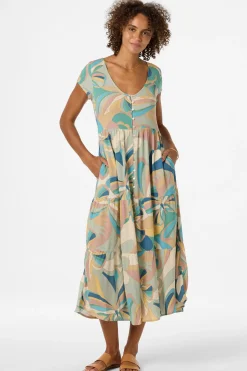 Zygrid Butterfly Midi Dress